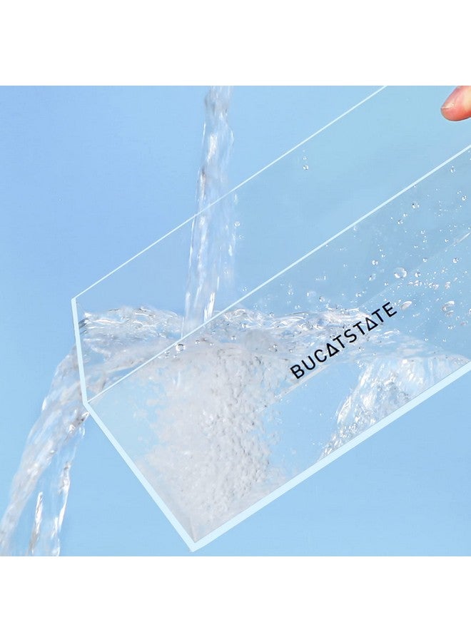 BUCATSTATE Hamster Sand Bath Container with Ladder - Acrylic Shower and Digging Room Litter Box for Mice Lemming Gerbils Small Animal (Rectangle Shaped) - Image 2