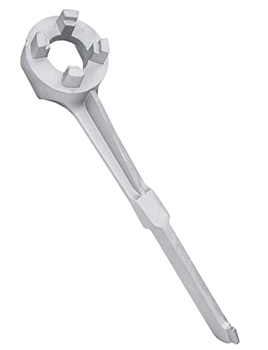 Mellbree Aluminum Bung Wrench - Gallon Drum Opener Tool for 10, 15, 20, 30, 50, 55 Gallon Barrels - Fits 2 Inch and 3/4 Inch Bung Caps - Image 1