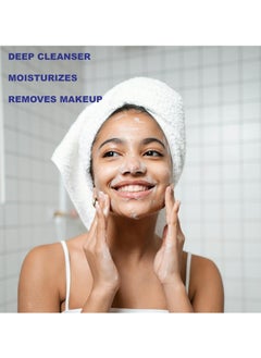 Noxzema 4Pack Noxzema Classic Clean Original Deep Cleansing Eucalyptus Face Wash Cream - Acne Facial Cleanser for Clear and Smooth Skin, 2oz each - Bonus Loofah Sponge  - Image 2