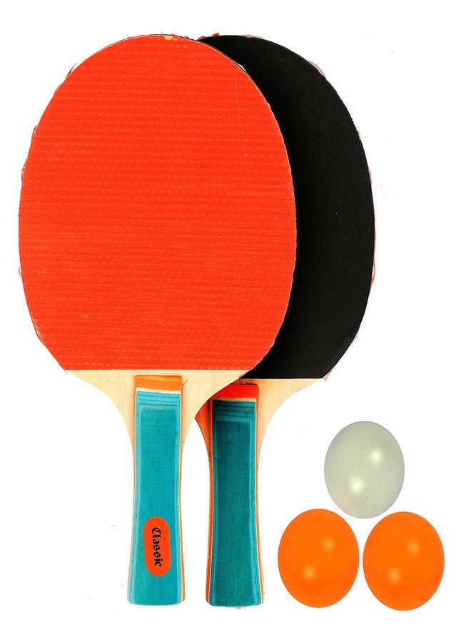 Klapp Table Tennis Set with Two Racquet Three Ball and One Adjustable Net - Image 2