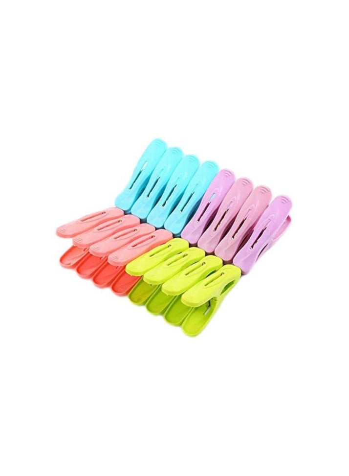 Baku Plastic Multi-Purpose Clothes Pegs, 16 Pieces - Multicolor 067007