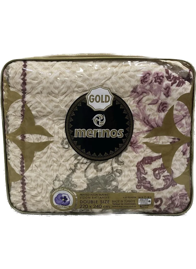 ميرينوس Gold 4.5 KG Embos Double Blanket 220x240 With Bag GD-4