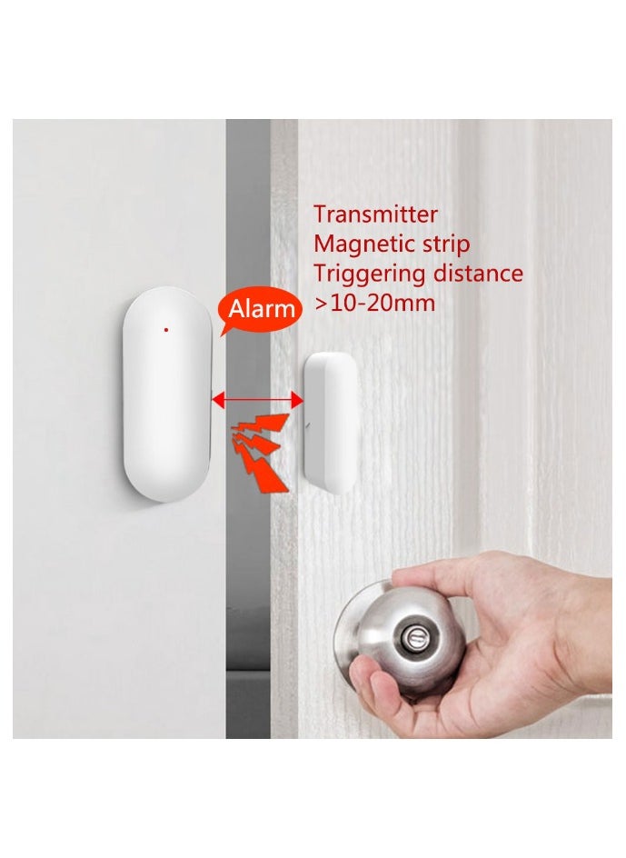 UanTii - Smart Door Window Detector Tuya Wifi Door Contact Sensor for Home Security App Remote Push Notification - Image 1
