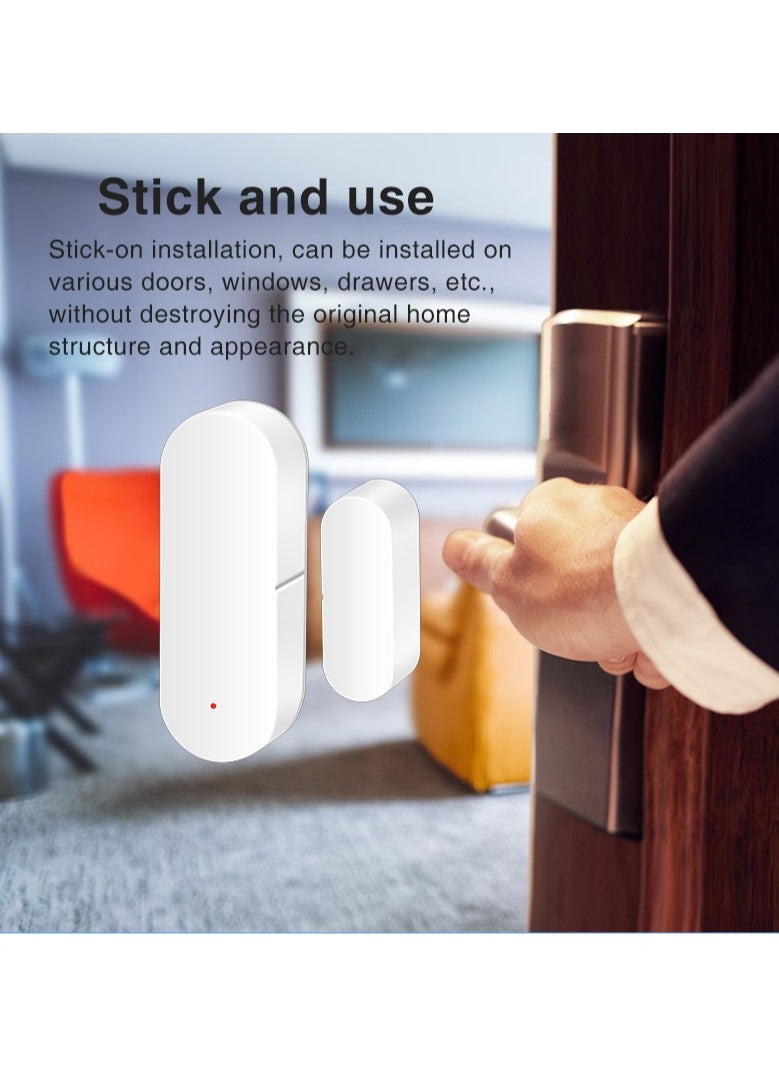 UanTii - Smart Door Window Detector Tuya Wifi Door Contact Sensor for Home Security App Remote Push Notification - Image 1