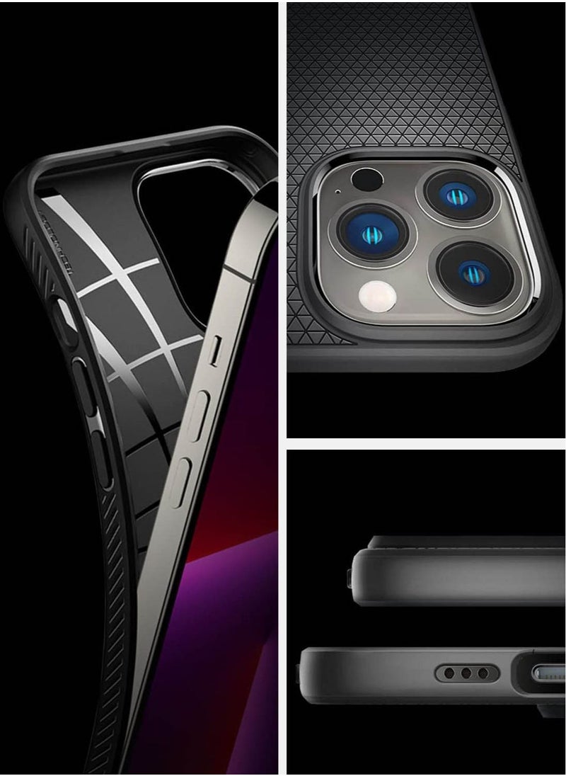 Spigen - Liquid Air for iPhone 13 Pro Max Case Cover - Matte Black - Image 1