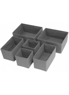 Uncovered Desktop Small Storage Box Six-piece Underwear Socks Finishing Box Student Storage Box Undivided Storage Box For Home Office Closet Toys Clothes Linen Sundries (gray) - pzsku/Z2A5EB176A41AA3E80B25Z/45/_/1718956441/f00fc608-5d84-44fd-a5c2-6f35d457ec7e