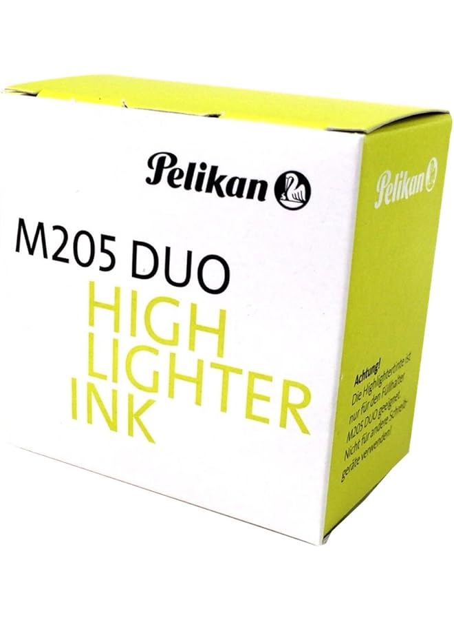 Pelican 4001 Bottled Ink For Fountain Pens For M205 Classic Duo Highlighter Pen Fluorescent Yellow 30Ml 1 Each 344879 - Image 2