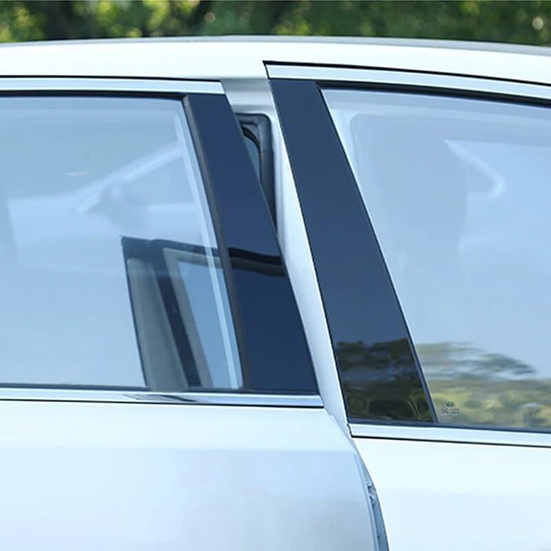 DEMULAX 8Pcs Glossy Black Car Pillar Sticker for Hyundai Creta - Image 4