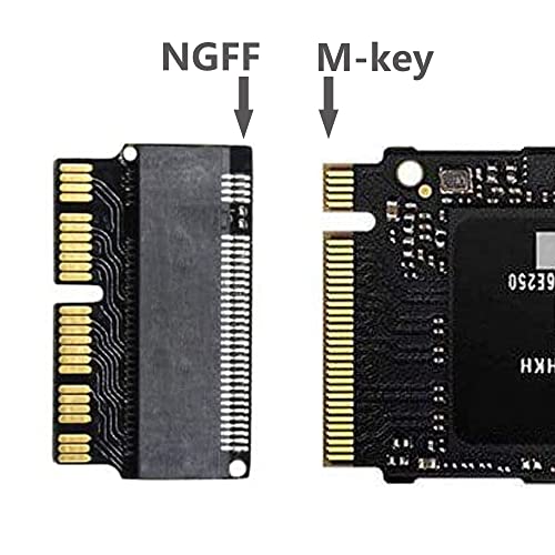 Nockchawon M.2 NVME SSD Convert Adapter,NGFF M.2 NGFF M-Key AHCI SSD Convert Card for Upgrade MacBook Air(2013-2016 Year) and Mac PRO(Late 2013-2015 Year) - Image 4