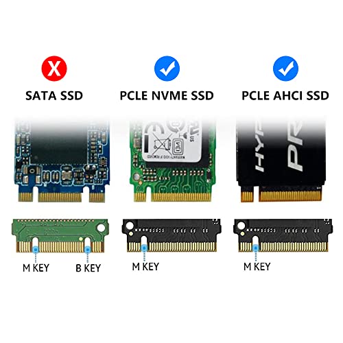 Nockchawon M.2 NVME SSD Convert Adapter,NGFF M.2 NGFF M-Key AHCI SSD Convert Card for Upgrade MacBook Air(2013-2016 Year) and Mac PRO(Late 2013-2015 Year) - Image 5