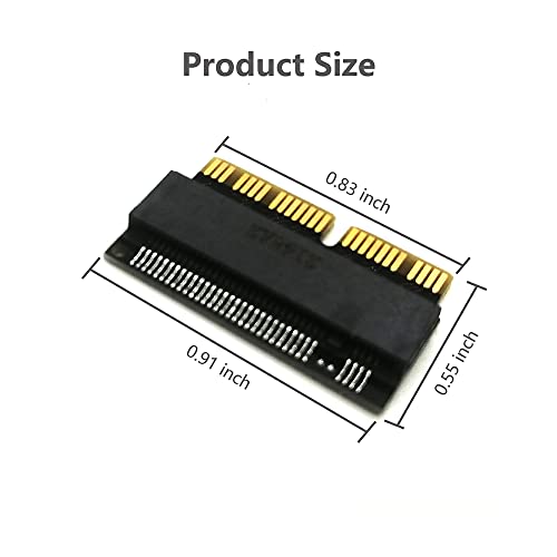 Nockchawon M.2 NVME SSD Convert Adapter,NGFF M.2 NGFF M-Key AHCI SSD Convert Card for Upgrade MacBook Air(2013-2016 Year) and Mac PRO(Late 2013-2015 Year) - Image 2