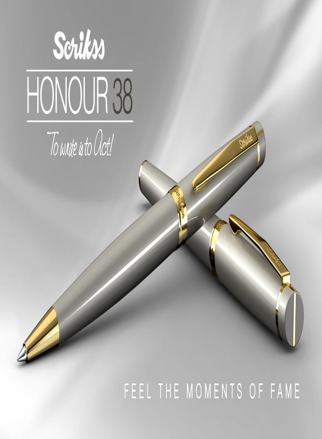 Scrikss Honour Ball Point Pen Ballpen for Smooth Writing | Satin Finish - Image 5