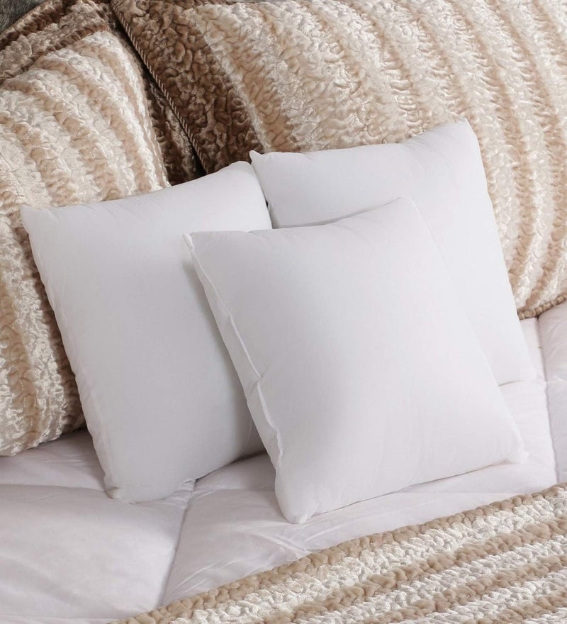 Torque Torque Premium Soft Square Shape Microfiber Filled Throw Cushion Filler 16x16 Indoor Decorative CushionPillow for Sofa Bed Couch Vacuum Packed Pack of 3  - Image 1