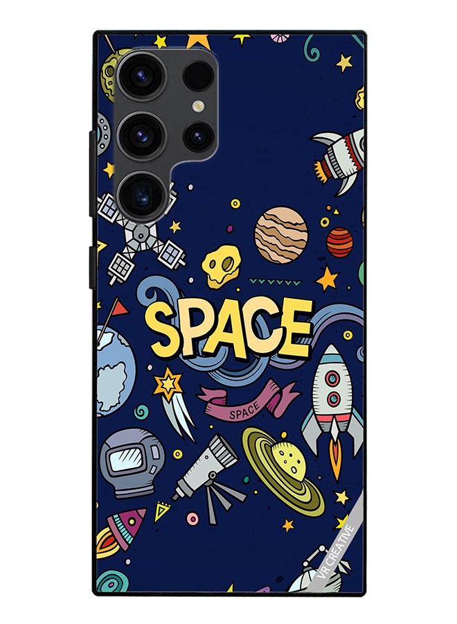 VR CREATIVE Protective Case Cover For Samsung Galaxy S24 Ultra Space Design Multicolour - Image 1