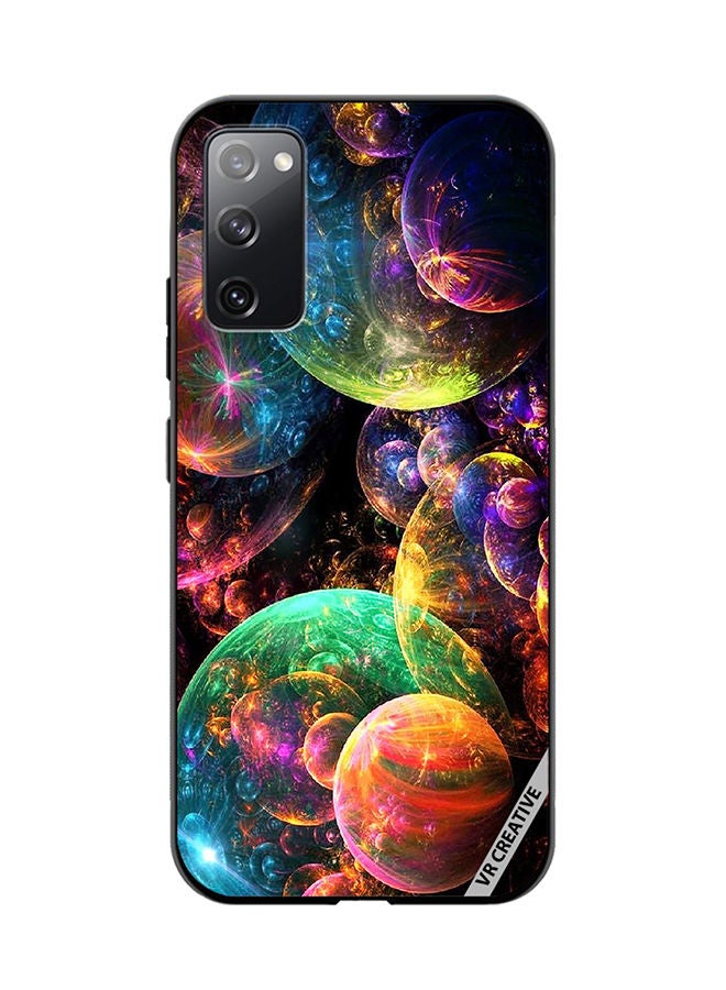 VR CREATIVE Protective Case Cover For Samsung Galaxy S20 FE 5G Galaxy Design Multicolour - Image 1