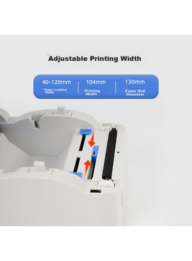 Gprinter Thermal Label Printer Gp-1334d High-definition Model Express Delivery Label/sticker/barcode Printer Usb Interface - Image 2