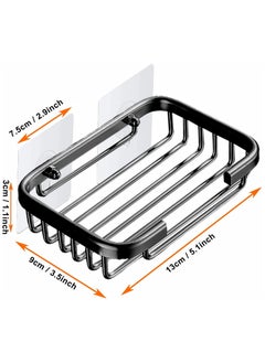 Oasisgalore Shower Wall Soap Dish Holder Wall Mounted Draining Soap Saver for Bathroom Tile  - Image 2