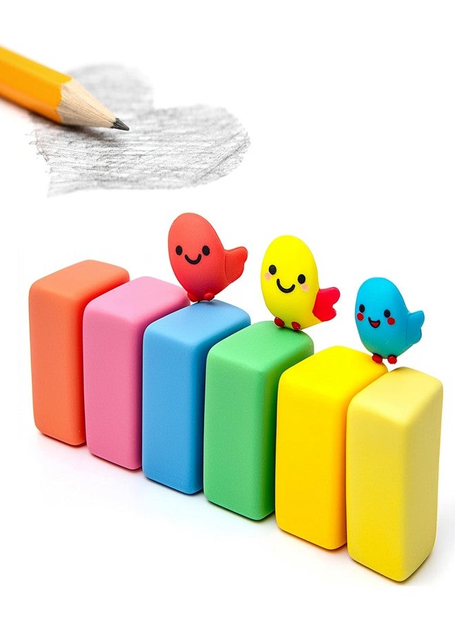RONDURE Kneaded Eraser for Artists Drawing, Sketching, 6 Pcs Moldable & Stretchy Clay Gum Erasers Putty Kneadable and Scented for Art Student - Image 5