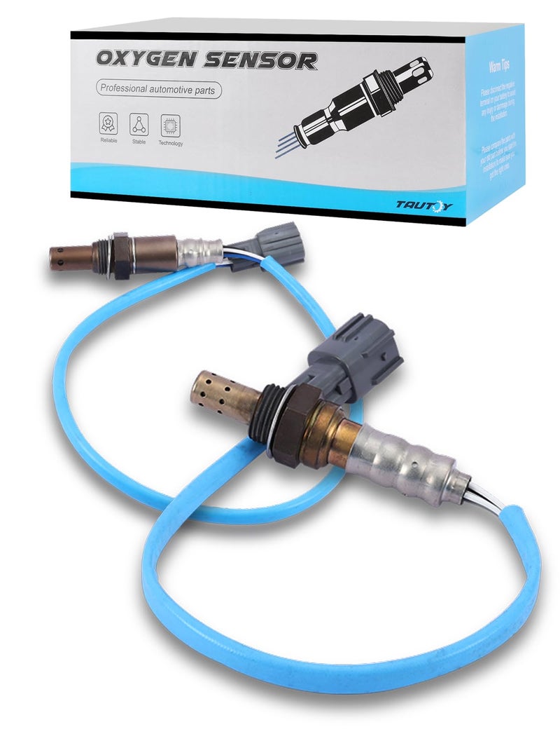 TAUTOY 2349041 2344260 O2 Oxygen Sensor Upstream Downstream 2PCS for Toyota 2007 Camry Solara 2006 2007 Avalon for Lexus 2007 ES350