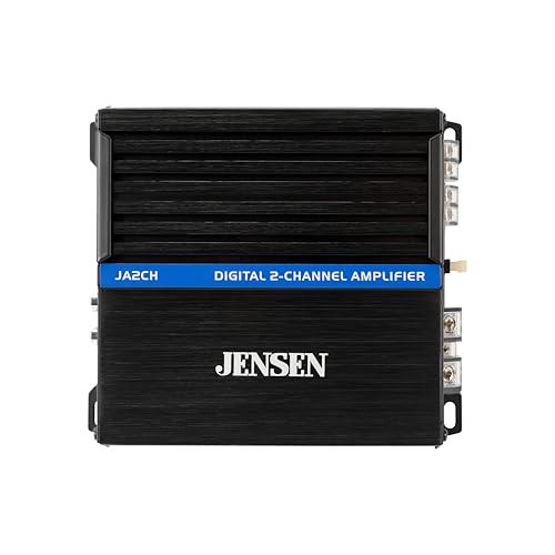 JENSEN JASeries JA2CH ClassD HighPerformance 2Channel Car Audio Amplifier Truck Motorcycle ATV Golf Cart 600 Watts Peak Power Efficient Compact Design CTA2006D Certified Bridegeable - Image 1