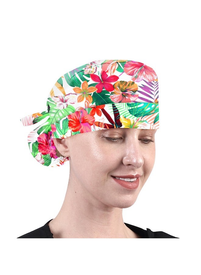 GUOER Working Cap Long Hair For Women Scrub Caps Can Store One Size Long Hair Caps (Lh06C)  - Image 1