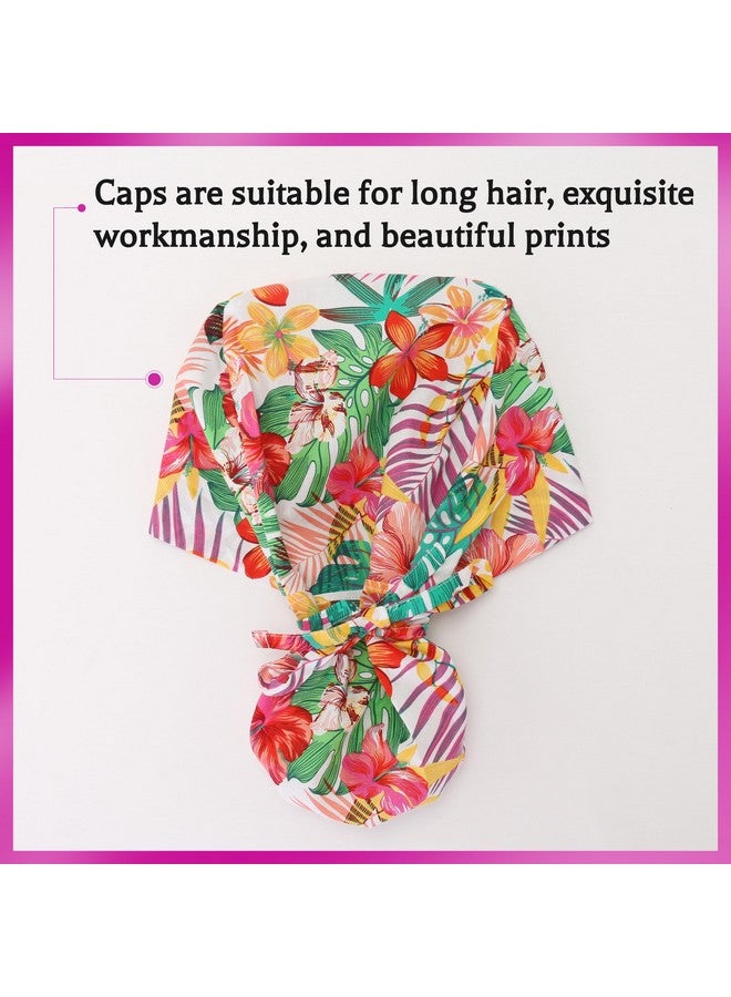 GUOER Working Cap Long Hair For Women Scrub Caps Can Store One Size Long Hair Caps (Lh06C)  - Image 4