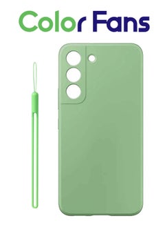 Color Fans Compatible with Samsung Galaxy S21 FE Case Silicone Phone Case for Samsung S21 FE 5G 6.4inch Cover Soft Green  - Image 1