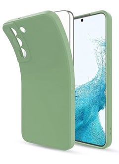 Color Fans Compatible with Samsung Galaxy S21 FE Case Silicone Phone Case for Samsung S21 FE 5G 6.4inch Cover Soft Green  - Image 2