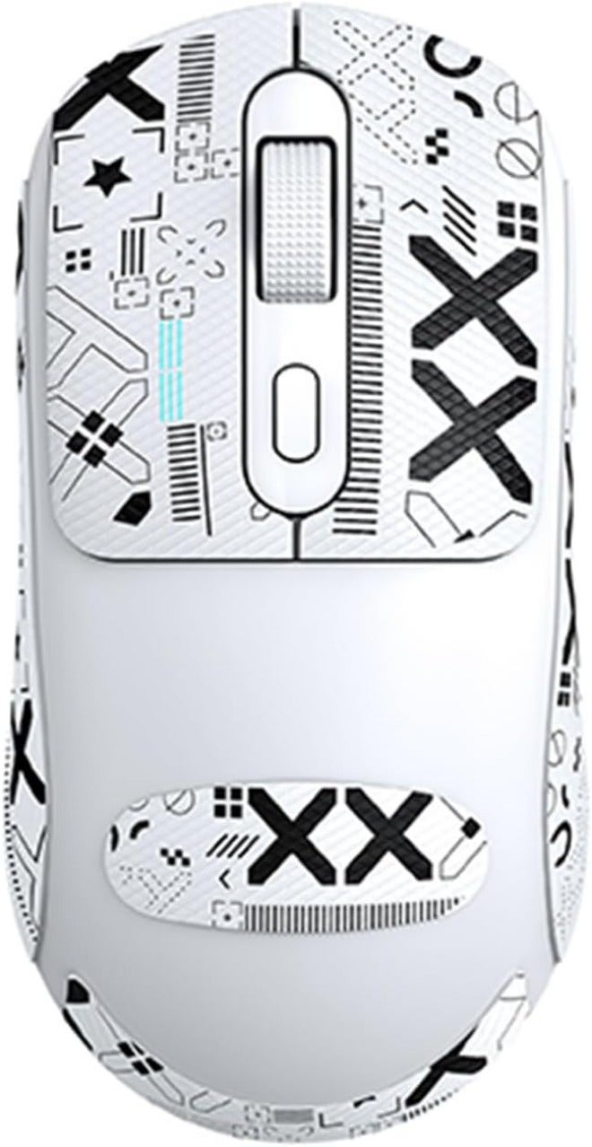 T-WOLF X8 Dual Mode Wireless Mouse, Bluetooth 5.0 2.4GHz Gaming Mouse with 3D Anti Slip Grid Scroll Wheel, 800-1200-2400 Adjustable DPI, for Laptop PC Tablet  (White) - Image 1