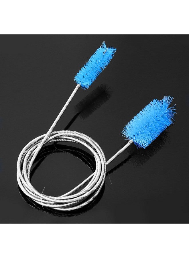 UEETEK Stainless Flexible Cleaning Brush Double Ended Canister Filter Tube Hose Pipe Clean For Fish Tank Aquarium (Sky Blue) - Image 5