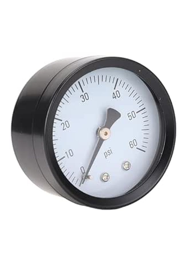 0 60 PSI 1 4in NPT 2in Dial Clear Display Stainless Steel Axial Pressure Gauge For Air Water Fuel - Image 1