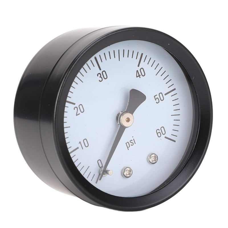 0 60 PSI 1 4in NPT 2in Dial Clear Display Stainless Steel Axial Pressure Gauge For Air Water Fuel - Image 2