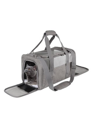 Pet Carrying Case, Protable Good Breathable Soft Edge Foldable Top Loading Cat Bag Carrier, Carrier for Small and Medium Cats, Gray - pzsku/Z2A5F74C476CEB9171E5CZ/45/_/1701148671/915025cd-edb0-4ac0-88c8-40b5894f1b67