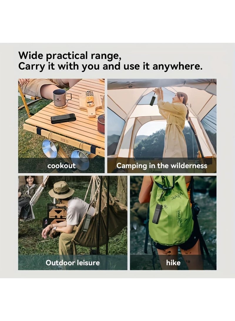 Barakah Outdoor Portable Mosquito Repellent Insect Repellent USB Rechargeable Portable Heating Camping Anti-mosquito Electric Mosquito Coil Wireless Mosquito Repellent Lighting Lamp, Green - Image 3