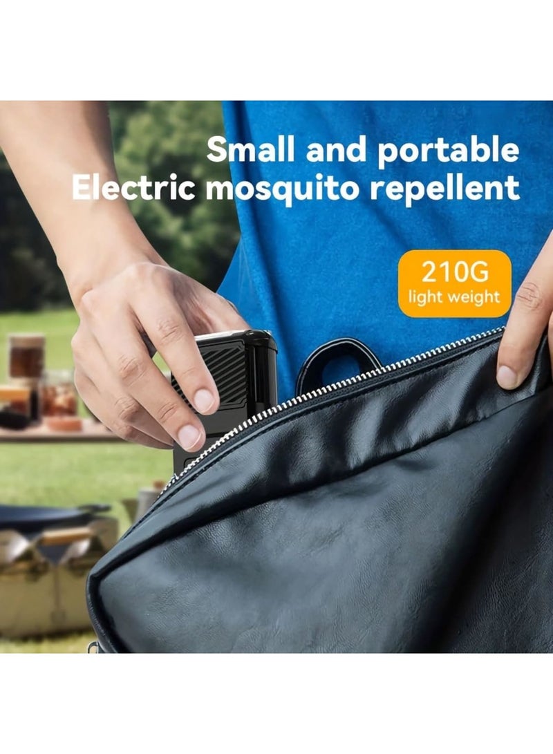 Barakah Outdoor Portable Mosquito Repellent Insect Repellent USB Rechargeable Portable Heating Camping Anti-mosquito Electric Mosquito Coil Wireless Mosquito Repellent Lighting Lamp, Green - Image 5