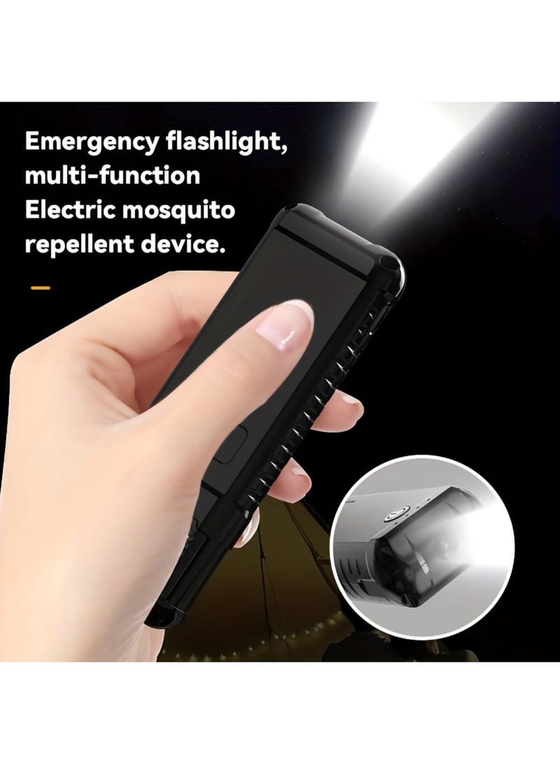 Barakah Outdoor Portable Mosquito Repellent Insect Repellent USB Rechargeable Portable Heating Camping Anti-mosquito Electric Mosquito Coil Wireless Mosquito Repellent Lighting Lamp, Green - Image 4