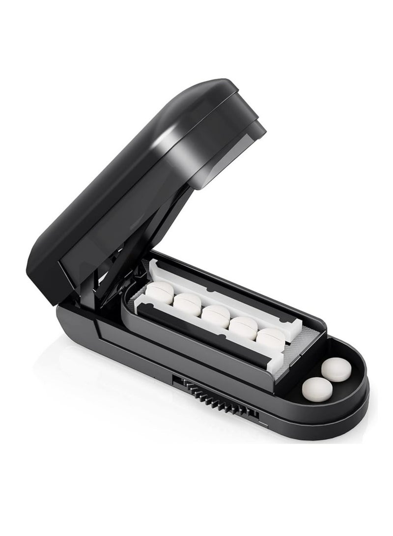 Pill Cutter Splitter for Cutting Multiple Pills, Adjustable Pill Cutter Splitter for Small and Tiny Pills with Accurate Pill Alignment - Image 1