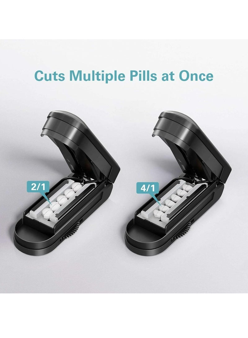 Pill Cutter Splitter for Cutting Multiple Pills, Adjustable Pill Cutter Splitter for Small and Tiny Pills with Accurate Pill Alignment - Image 2