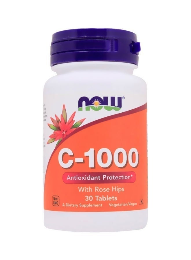 now C-1000 Rose Hips Tablets, 30 Piece