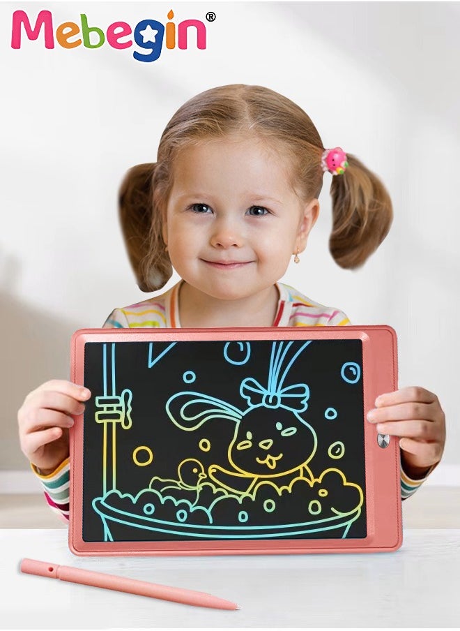 MEBEGIN Erasable Drawing Tablet, LCD Writing Tablet, 10 Inch Doodle Board with Lanyard, Reusable Lightweight Electronic Drawing Tablet, One-click Clear, Kids Portable Travel Toys, 24*17.4*0.65cm  - Image 1