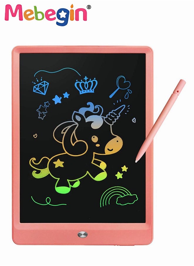 MEBEGIN Erasable Drawing Tablet, LCD Writing Tablet, 10 Inch Doodle Board with Lanyard, Reusable Lightweight Electronic Drawing Tablet, One-click Clear, Kids Portable Travel Toys, 24*17.4*0.65cm  - Image 2