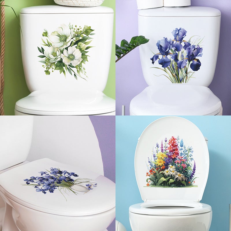 Tropical Fresh Romantic Warm Flower Bedroom Toilet Home Decoration Wall Sticker Self-Adhesive - Image 2