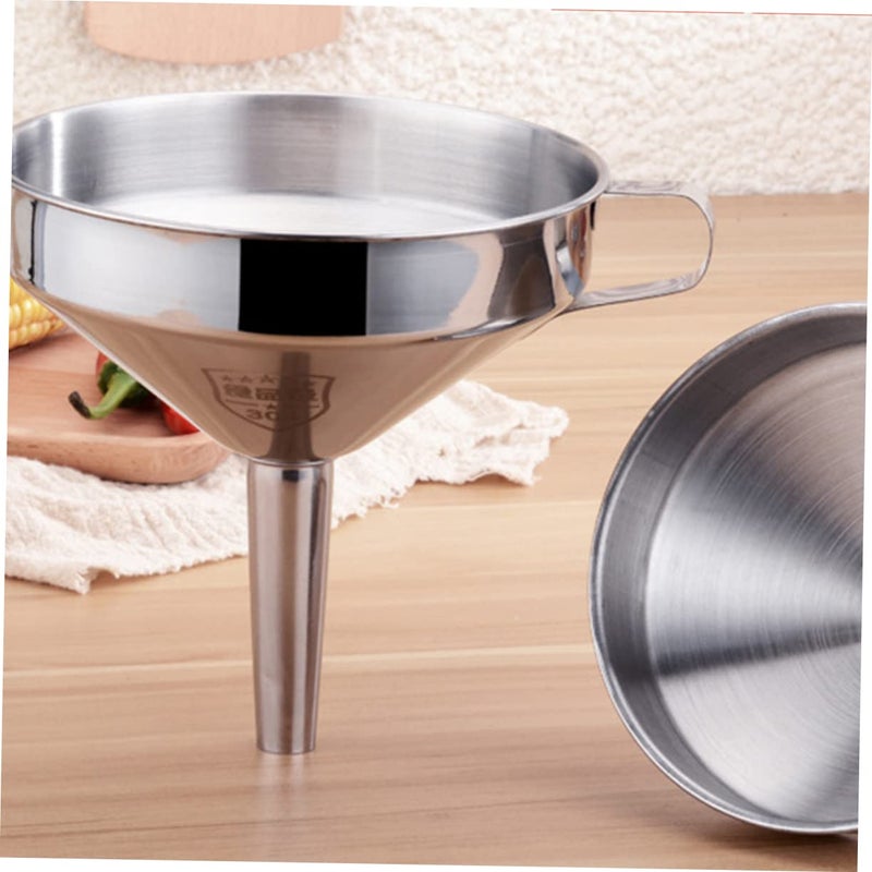 Stainless Steel Funnel Odorless Rustproof With Handle For Easy Holding Liquid Transfer - Image 5