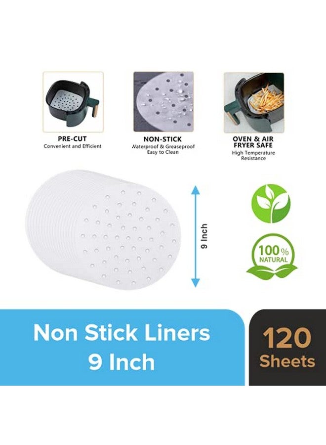 Oddy Uniwraps Ecobake Non-Stick Baking Paper for Steamer, Airfryer & More - Perforated, 9 Inch Circle, 120 Pcs (White) - Image 4