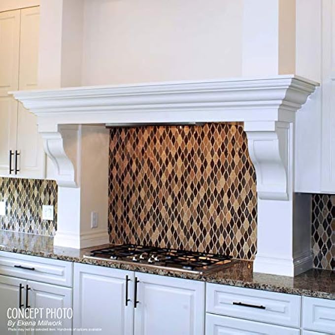 COR05X04X09LI 5 1/8"W X 3 3/4"D X 8 7/8"H LISBON CORBEL, WHITE - Image 3