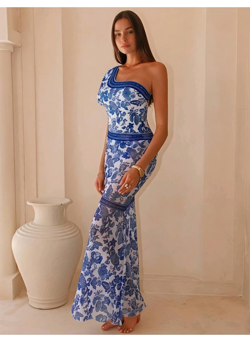 Shein One-Piece Swimsuit With Shoulder Design & Beach Cover-Up 2PCS SET SWIMSUIT FROM SHEIN - Image 3