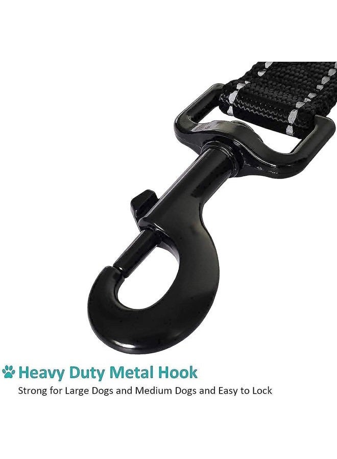 Milcraft Dog Leash 6ft Long - Traffic Padded Two Handle - Heavy Duty - Double Handles Lead for Training Control - 2 Handle Nylon Leashes for Large Dogs or Medium Dogs - Reflective Leash Dual Handle (Black) - Image 3