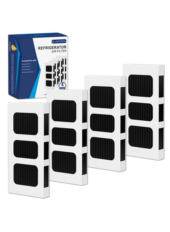 ADDFRESH Refrigerator Air Filter Replacement Compatible with Paultra2 Frigidaire PureAir Ultra 2 Paultra Pure Air ii and Electrolux Elpaultra2 - Part 242047805 and 5303918847 - 4 Filters - Image 1