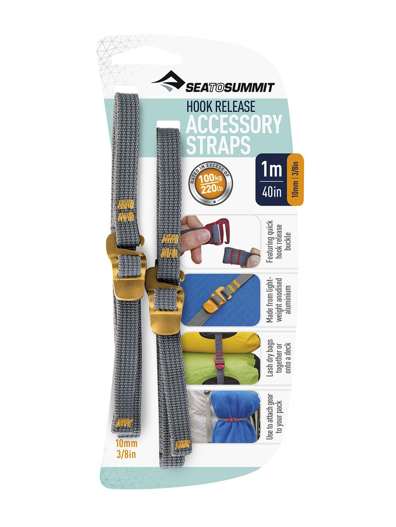 Sea to Summit Hook Release Accessory Straps (Pair), 3/8 x 40 inches - Image 2