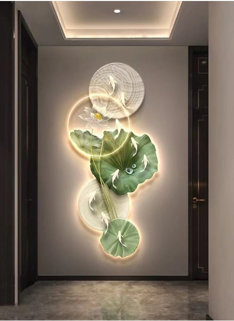 Creative Wall Hanging LED Tri-Colored Light with Remote Control for Home Office Hotel Decoration 5 Years Warranty by TEC Light Modern Lighting.